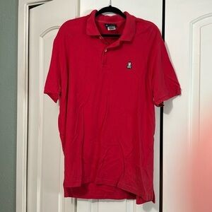 Psycho bunny red pique polo size 8/XXL